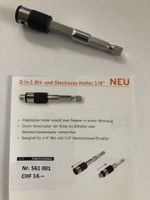 2-in-1 Bit- und Stecknuss-Halter 1/4"