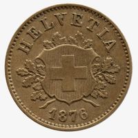 Schweiz / Suisse - 10 Rappen - 1876