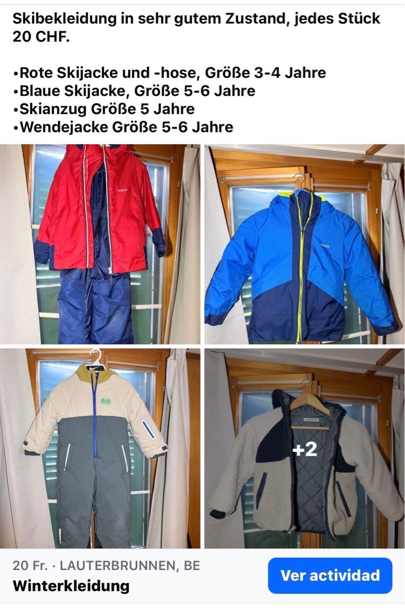 Vestes & Manteaux: Winterkleidung – D'occasion à Wengen par gon_skh5