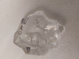 A Swedish crystal paperweight designed by Mats Jonasson