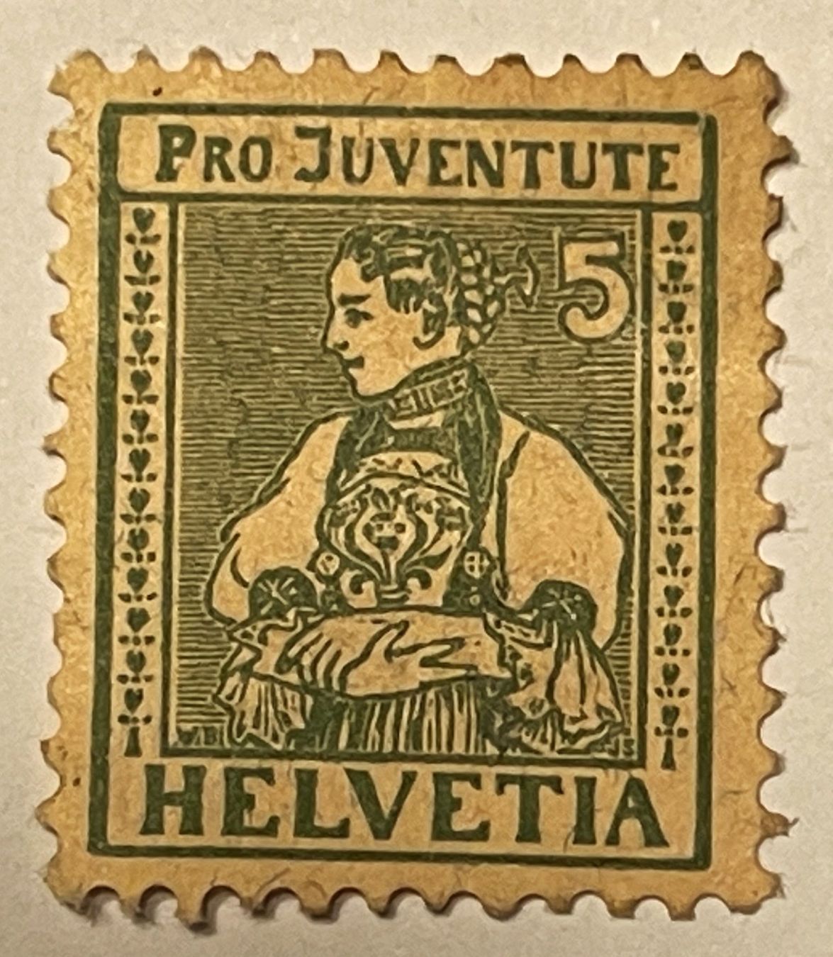 Tutti i francobolli: Pro Juventute 5, 1917, Trachtenbilder – Usato da Oftringen venduto da Vucki 1