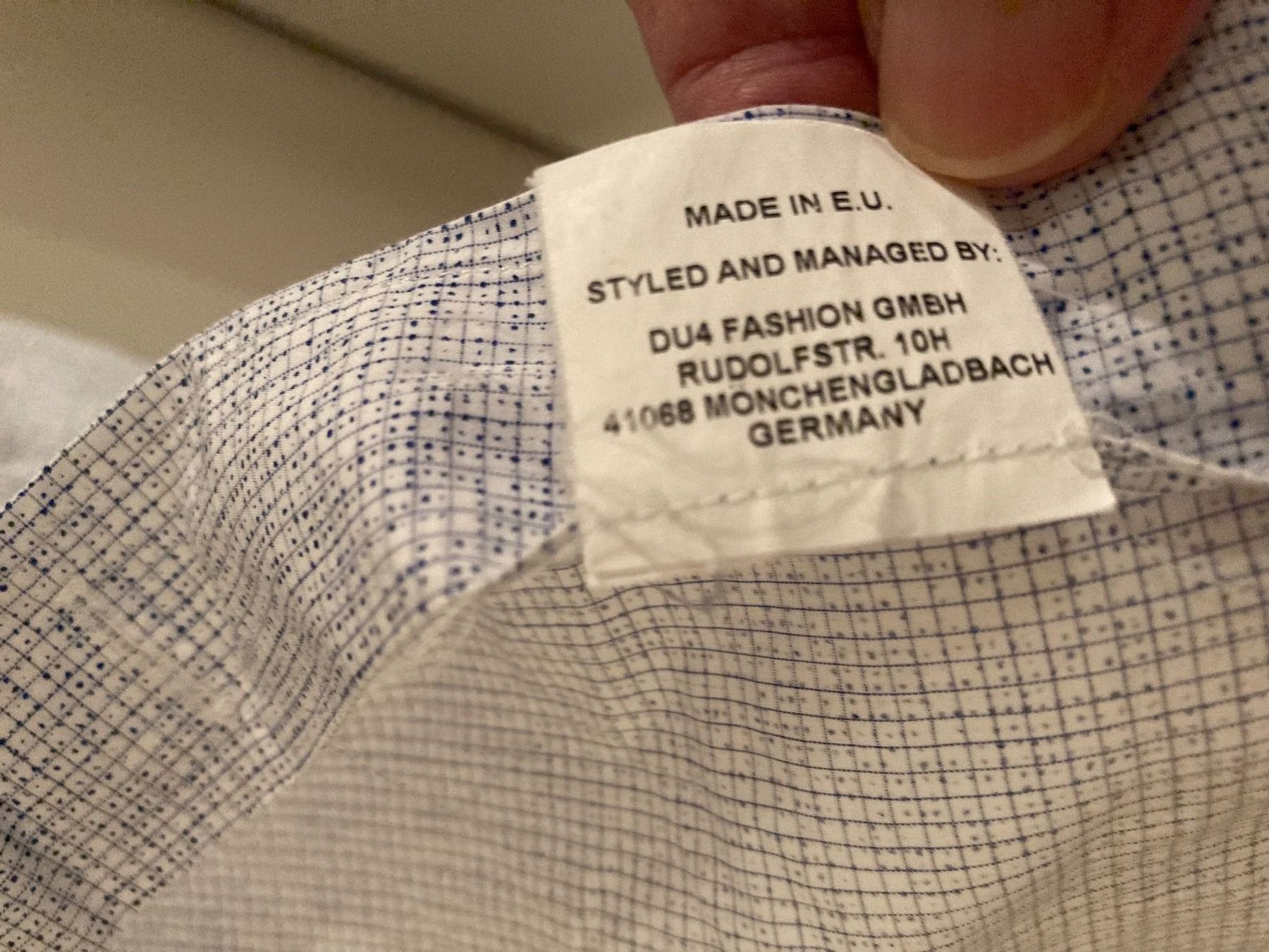 Hemden: Herrenhemd DU4 Made in EU/Germany hellblau/weiss – Neu (gemäss Beschreibung) aus Berneck von Ordnung2021 9