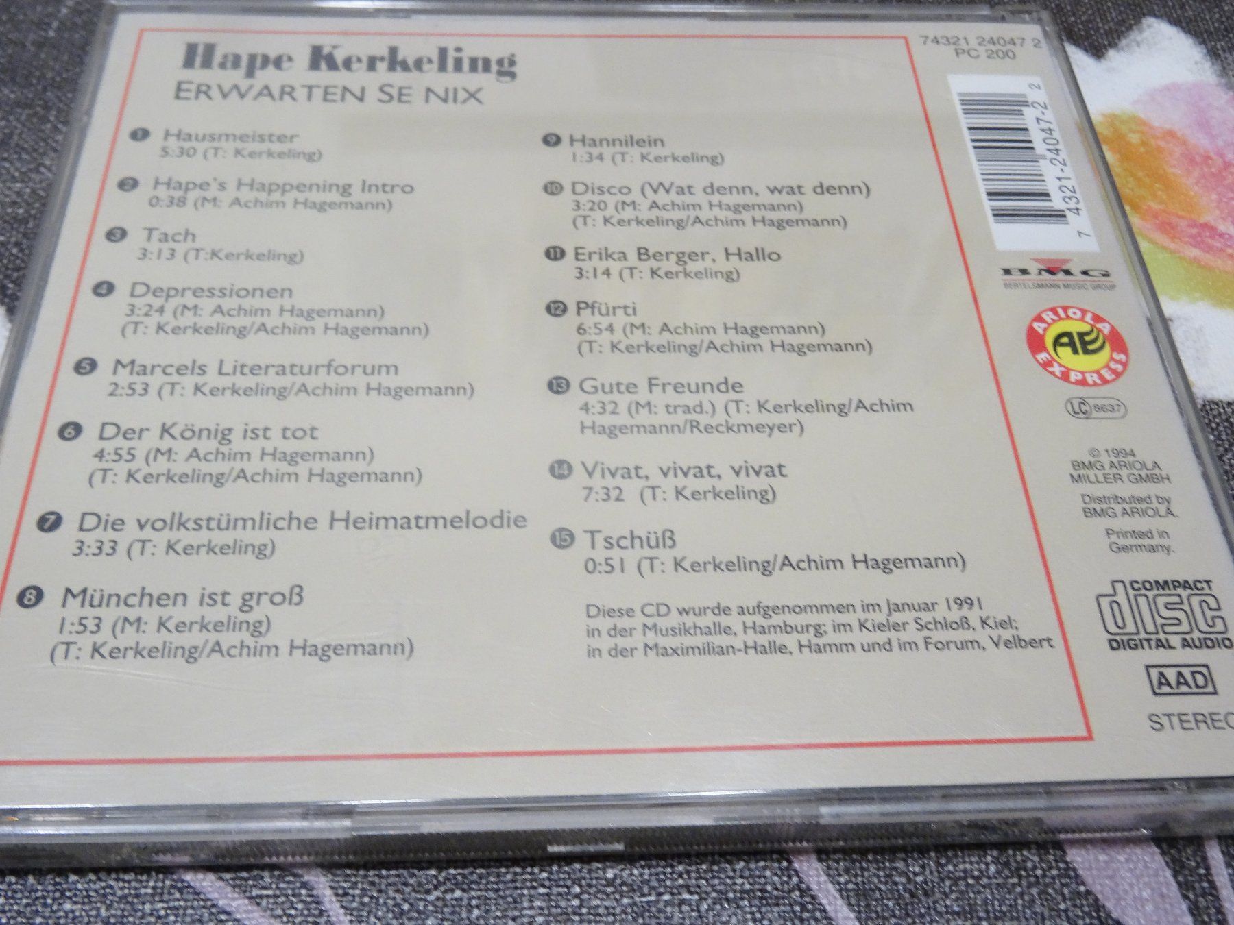 CD: Hape Kerkeling - Erwarten Sie nix CD – Usato da Olten venduto da Disc-Ausverkauf 1