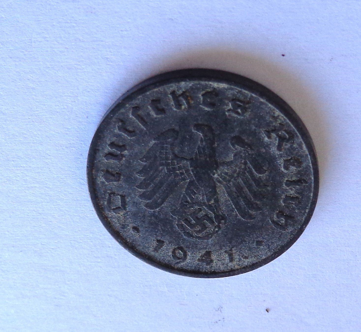 Alle Münzen: 10 Pfennig Deutsches Reich 1941 A – Gebraucht aus Kriens von TSCH1 1