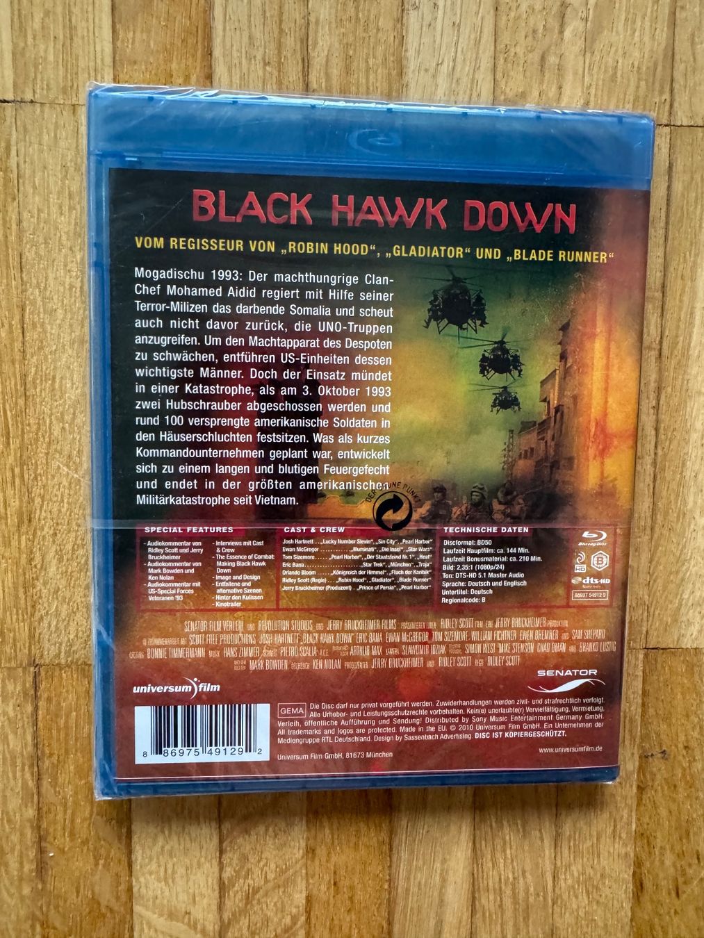 Tutti i DVDs: BLACK HAWK DOWN. (BLU-RAY/OVP) – Nuovo e nell'imballaggio originale da Basel venduto da san_2qlq 1