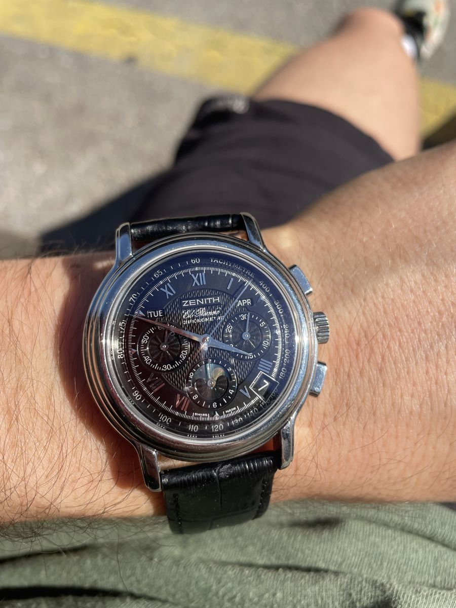 Zenith Orologi: ZENITH EL PRIMERO Chronograph Mondphase Kalender FULL-SET – Usato da Münchwilen TG venduto da Doke_Power7 7