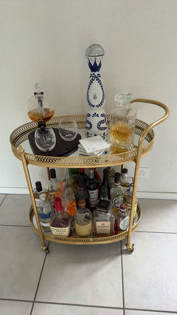 Vintage-style gold bar cart (Gebraucht) in Niederwangen BE für CHF 100 ...