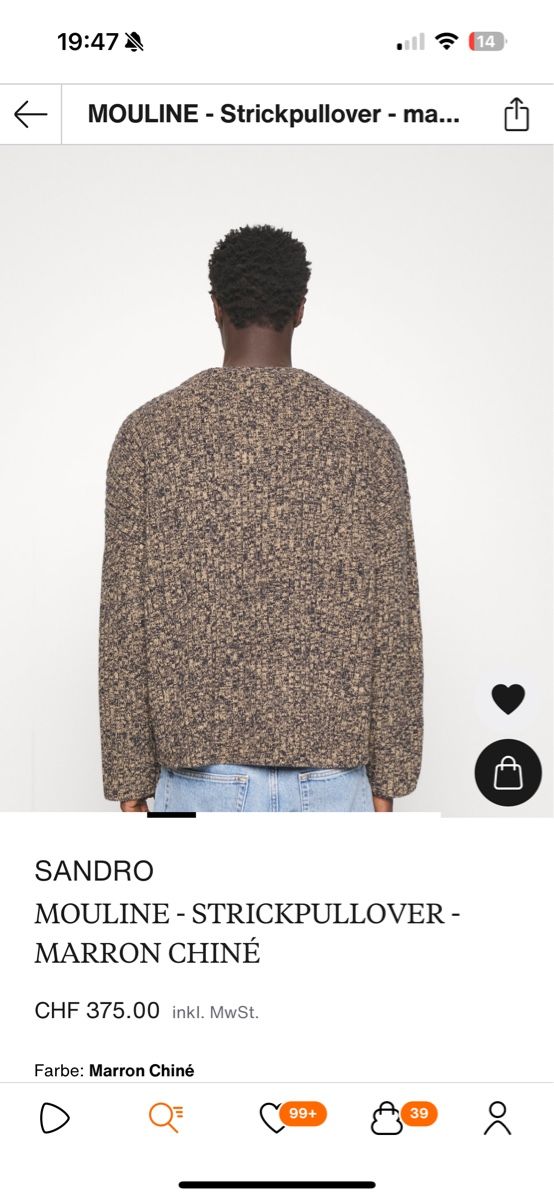 Sandro Pulls & Sweat-shirts: SANDRO MOULINE - STRICKPULLOVER -  Orginalpreis 375.- – Neuf avec emballage d'origine à Zürich par luxuryoutlet1 9