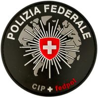 Polizia Federale CIP + fedpol Aufnäher Patch mit Klett.