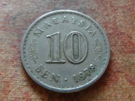 MALAISIE   10  Sen   1978