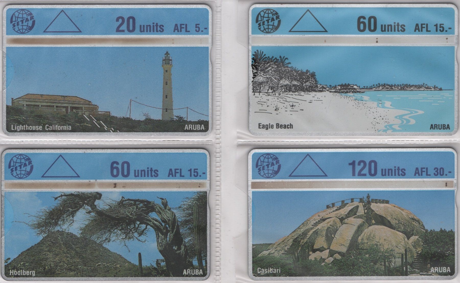 Schede telefoniche: 4 seltene Telefonkarten von ARUBA – Usato da Eglisau venduto da Chperfins