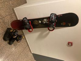 BURTON Snowboard mit Softbindung und Schuhen