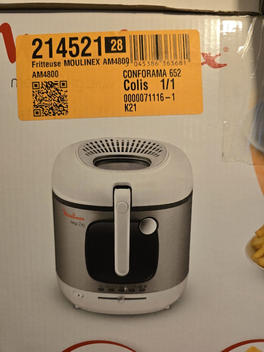 Moulinex Elettrodomestici da cucina: Moulinex Mega 2 kg Fritteuse  – Nuovo e nell'imballaggio originale da Winterthur venduto da Bole.sd 1