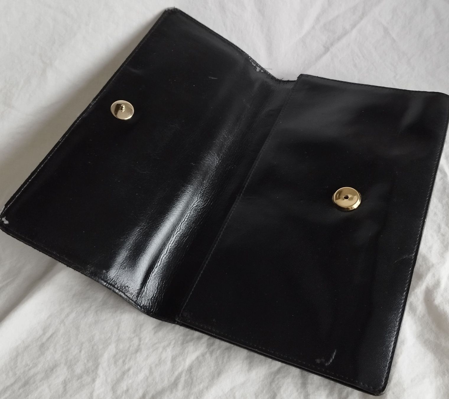 Borse da donna: Elegante Abendtasche Leder schwarz – Usato da lommis venduto da inf_thv8