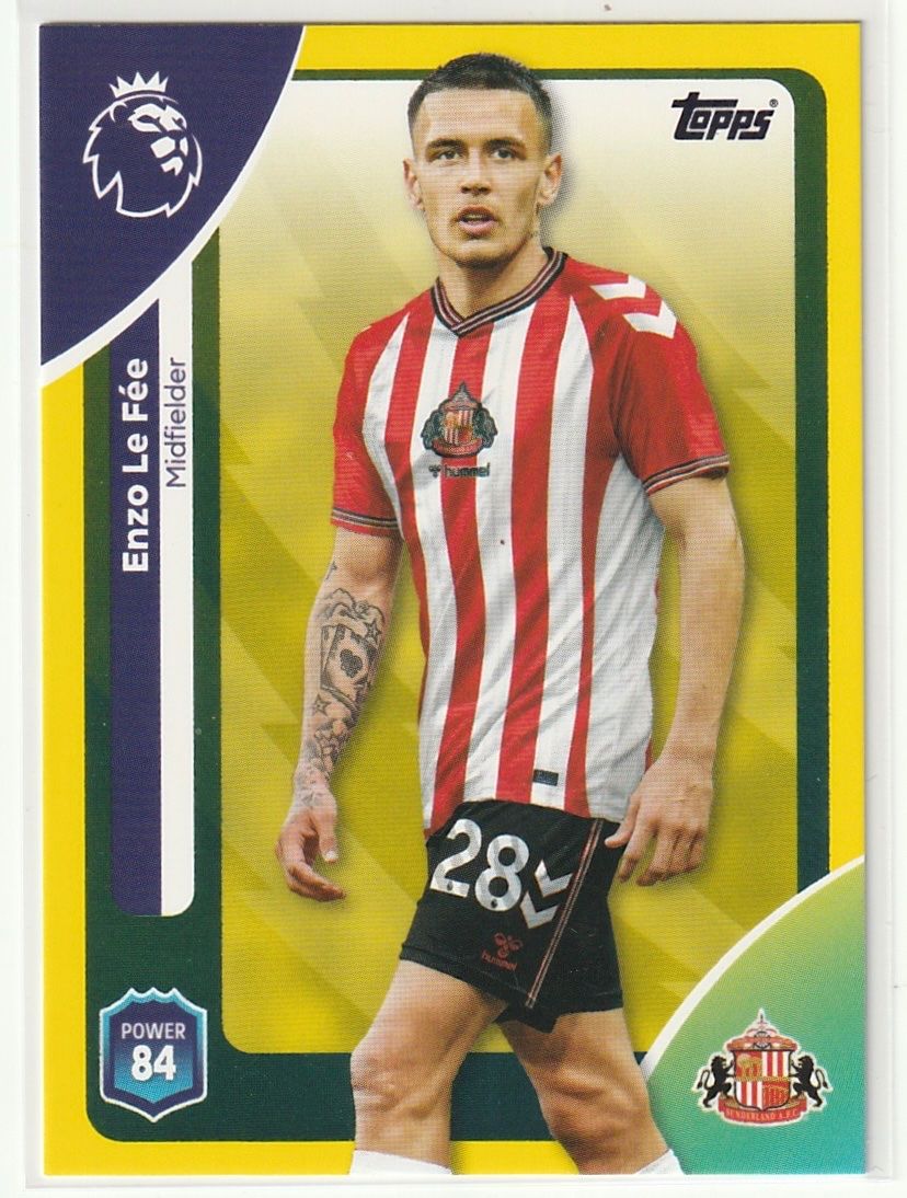 Topps Carte collezionabili: 2026 Topps Premier League Enzo Le Fée Base Yellow Parallel – Nuovo (secondo la descrizione) da Biel/Bienne venduto da historian-198