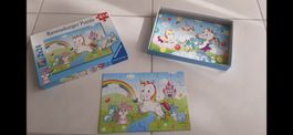 K..135 R T G) Ravensburger Puzzle 2x24 Teile Einhorn