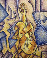 Violine (Öl auf Leinwand) Nr. 277