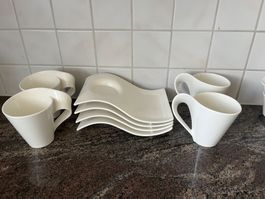Villeroy & Boch New Wave Kaffetassen Teetassen Set (8Stk)