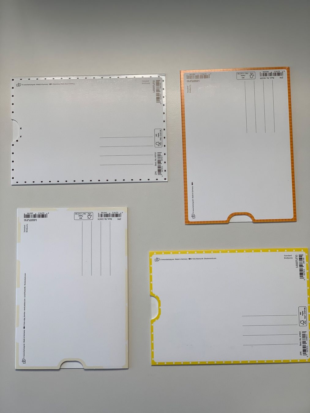 Cartoline: 4er-Set Grusskarten, neu – Nuovo (secondo la descrizione) da Windisch venduto da rhu_wd8q 2