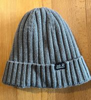 Warm Winter Beanie Jack Wolfskin with Fleece Lining Grey