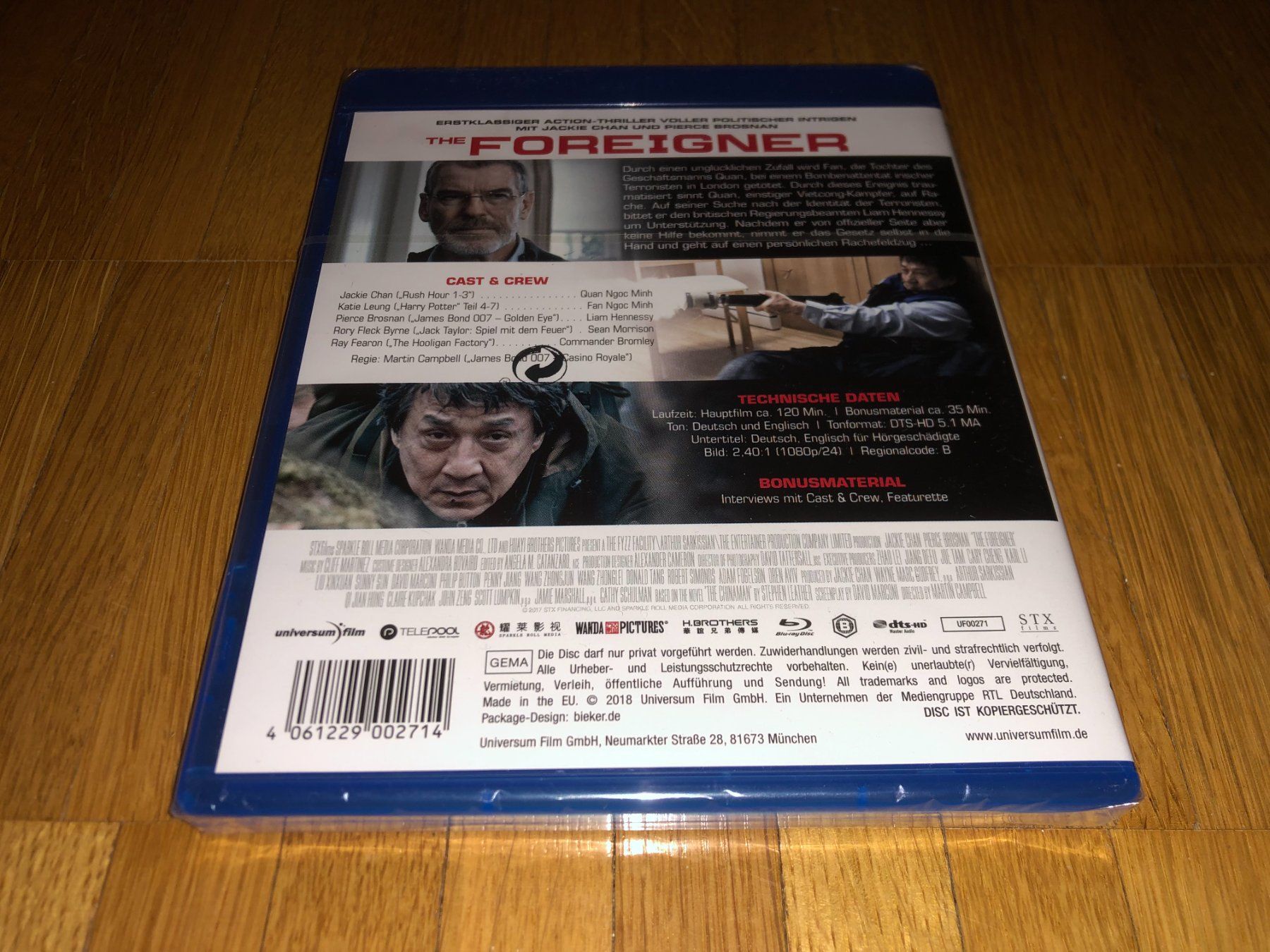 Tutti i DVDs: Jackie Chan - The Foreigner - BLU-RAY - UNCUT – Nuovo e nell'imballaggio originale da Basel venduto da havsok 1