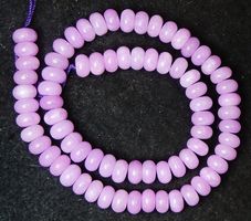 1 Strang natürliche purple Jade Perlen Rondellen 8 x 5 mm