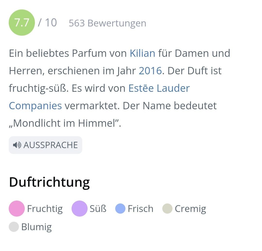 Kilian Parfum & Eau de Toilette: 2 ml MOONLIGHT IN HEAVEN KILIAN ABFÜLLUNG – Neu (gemäss Beschreibung) aus St. Gallen von CaliSunshine 3
