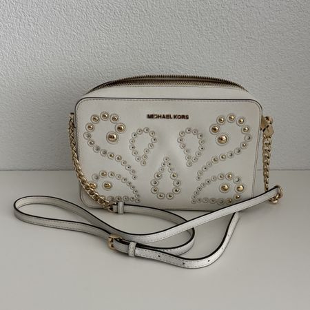 Michael Kors Jet Set Camera Bag mit Paisley-Nietenverzierung