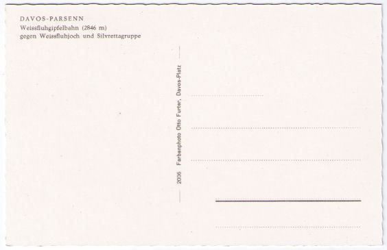 Cartes postales: Davos - Luftseilbahn Weissfluhgipfel – D'occasion à Binningen par Mountainrider 1