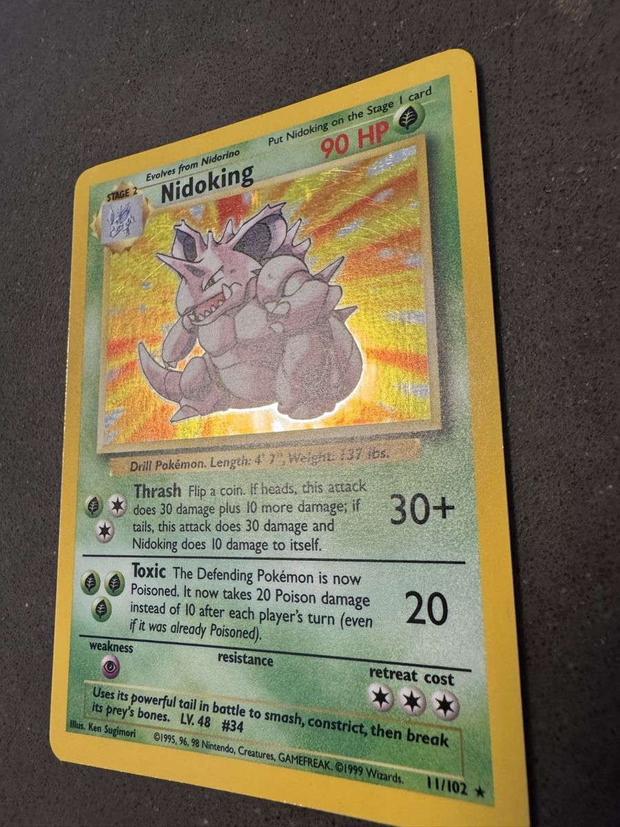 Pokémon Cartes à collectionner: Nidoking - Base Set 🇬🇧 - 11/102 – D'occasion à Cadro par kiks27 2