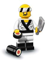SUSHI CHEF LEGO MINIFIGURE 71019  NINJAGO THE MOVIE open‪ ba