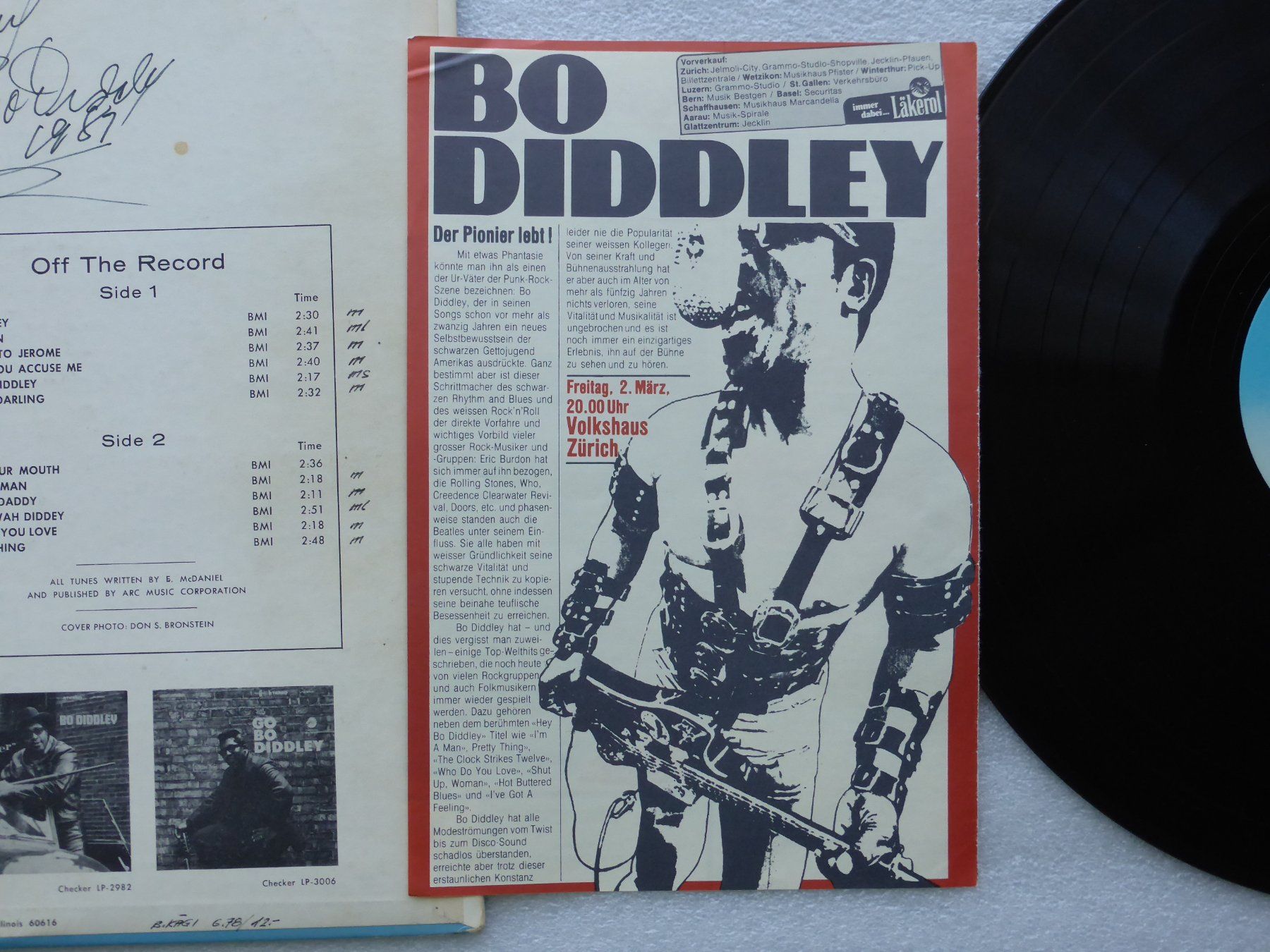 Dischi in vinile: VINYL  LP   BO DIDDLEY mit ORIGINAL UNTERSCHRIFT – Usato da Küssnacht am Rigi venduto da Sunnestrahl 5