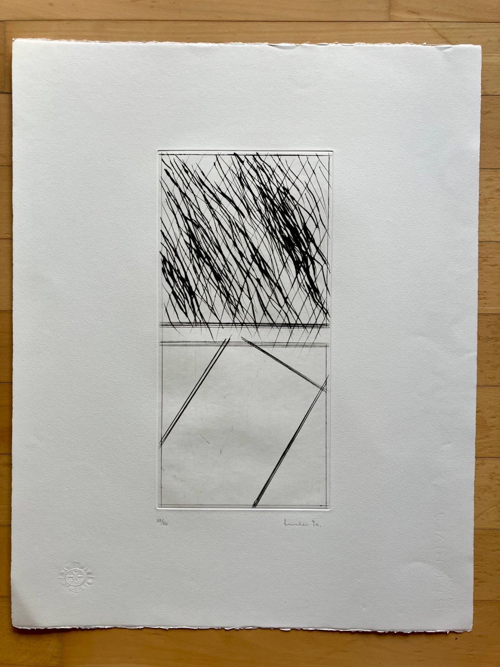 Grafica & Litografie: Radierung von Werner Hurter, Winterthur  1990 – Usato da Winterthur venduto da Barunggeli