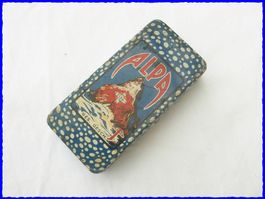 alte Blechdose "ALPA" - ~50er-Jahre - für Flickzeug 8.5x4 cm