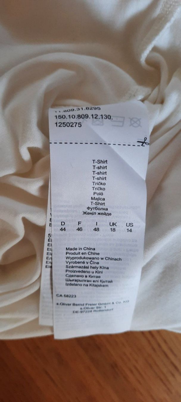 S.Oliver Camicette: ***S. OLIVER*** Blusenshirt weiss 44 – Usato da Wädenswil venduto da H2H_Secondhandshop 8