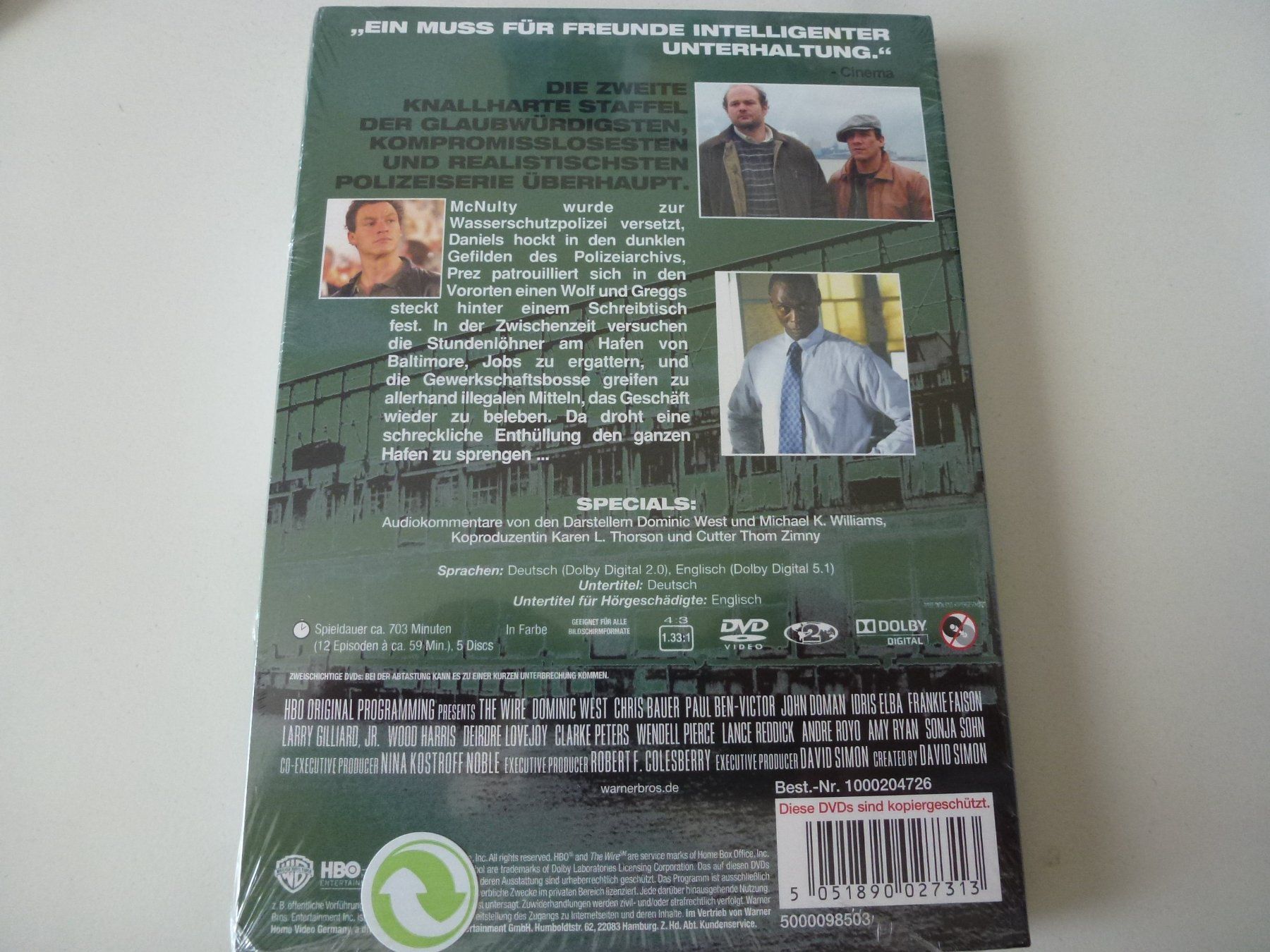 Tutti i DVDs: The Wire - Staffel 2 (5 DVDs) – Nuovo (secondo la descrizione) da Bern venduto da Frebo 1
