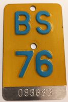 Mofanummer Töffli Basel Stadt 1976 BS 76