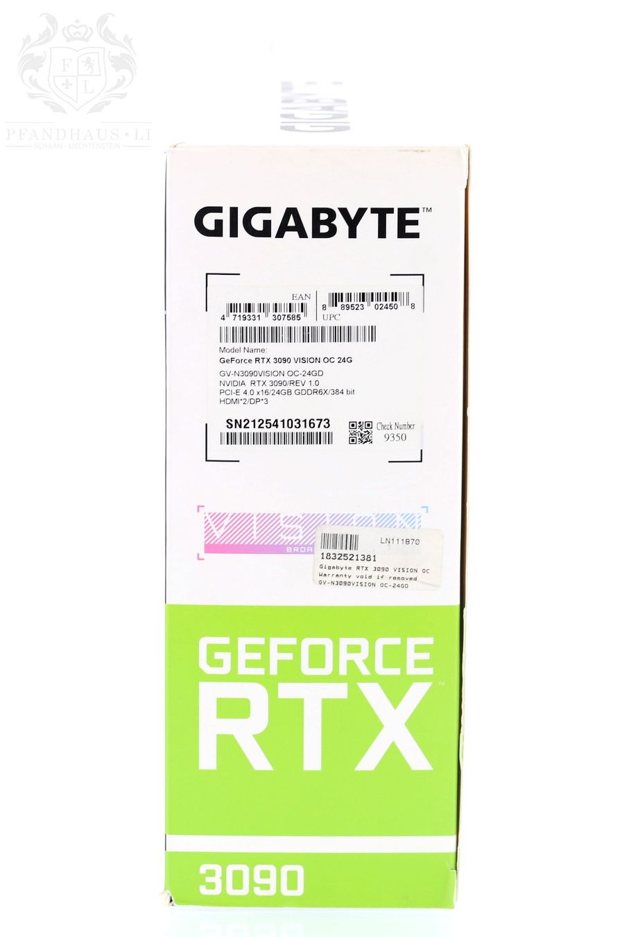Nvidia Grafikkarten: GRAFIKKARTE NVIDIA GIGABYTE GEFORCE RTX 3090 – Neu (gemäss Beschreibung) aus Schaan von Pfandhaus-LI 2