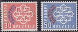 1959  Satz Europa mit Aufdruck PTT  ** Postfrisch **