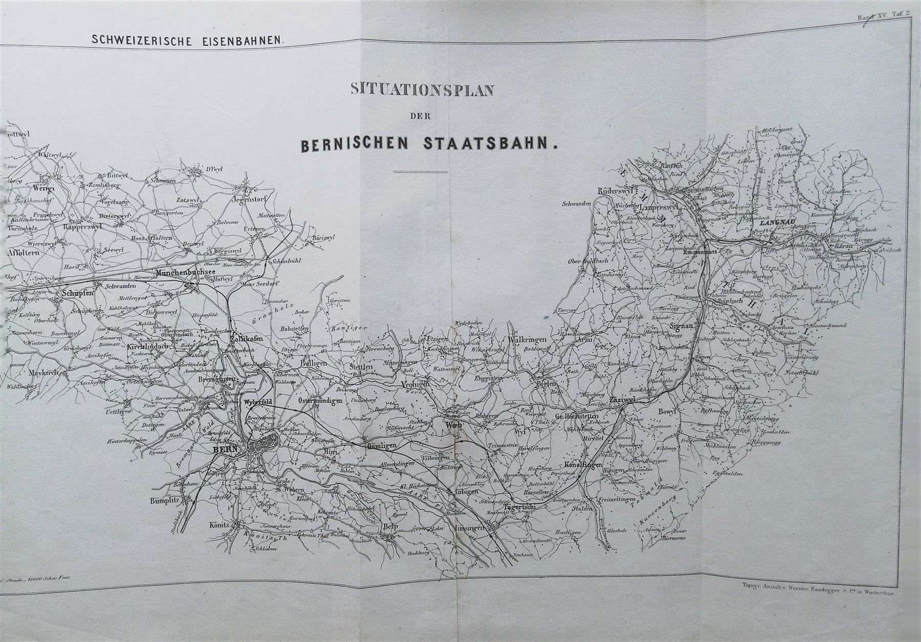 Stiche: Bernische Staatsbahn 1870 – Gebraucht aus Rafz von booksell
