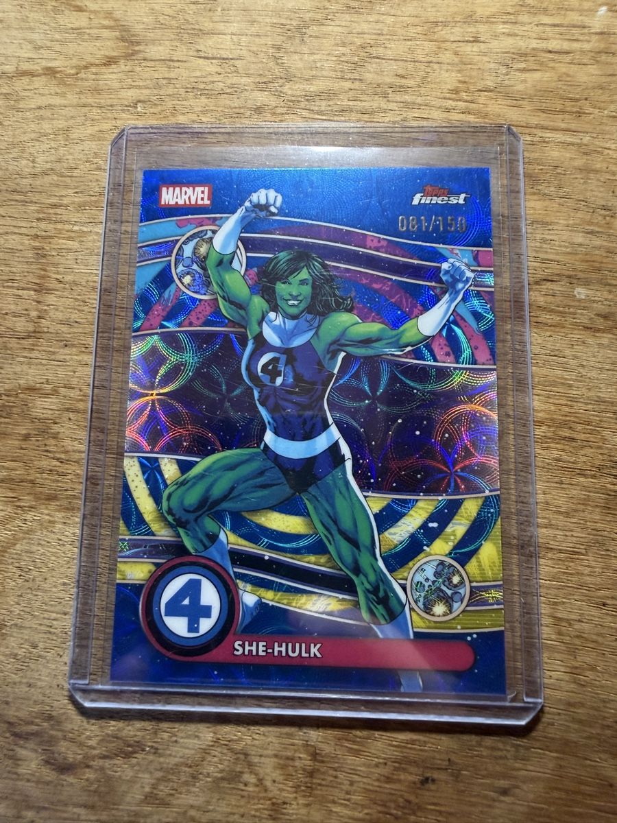 Topps Carte collezionabili: 2026 Topps FinestShe-Hulk Blue Negative  Zone /150 – Nuovo (secondo la descrizione) da Goldach venduto da pipinio