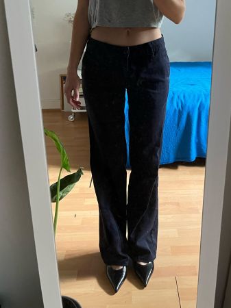 J. Galt Low-Waist Dark Blue Pants