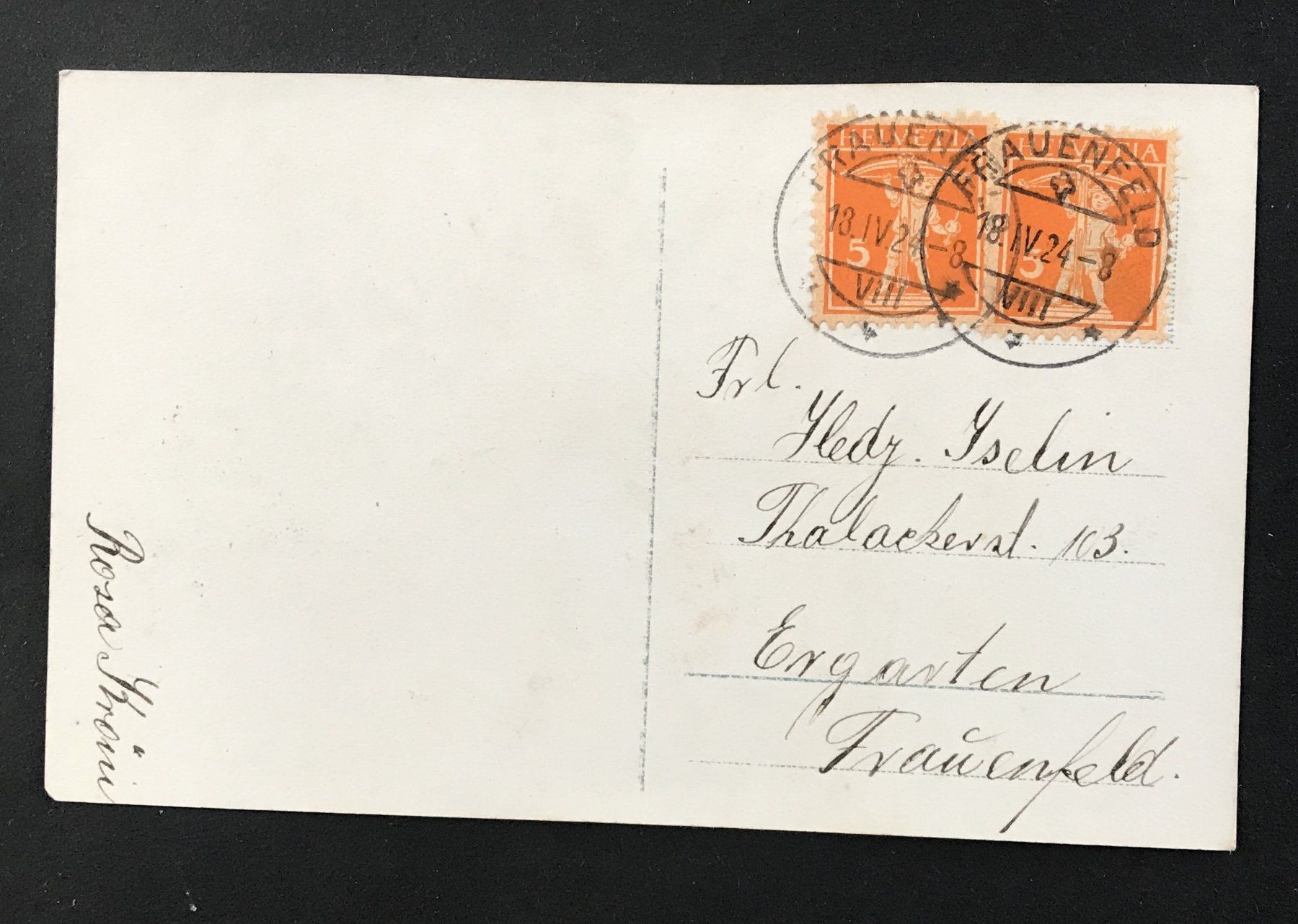 Cartoline postali: ANTIKE ANSICHTSKARTE KONFIRMATION – Usato da Ostermundigen venduto da wini63 1