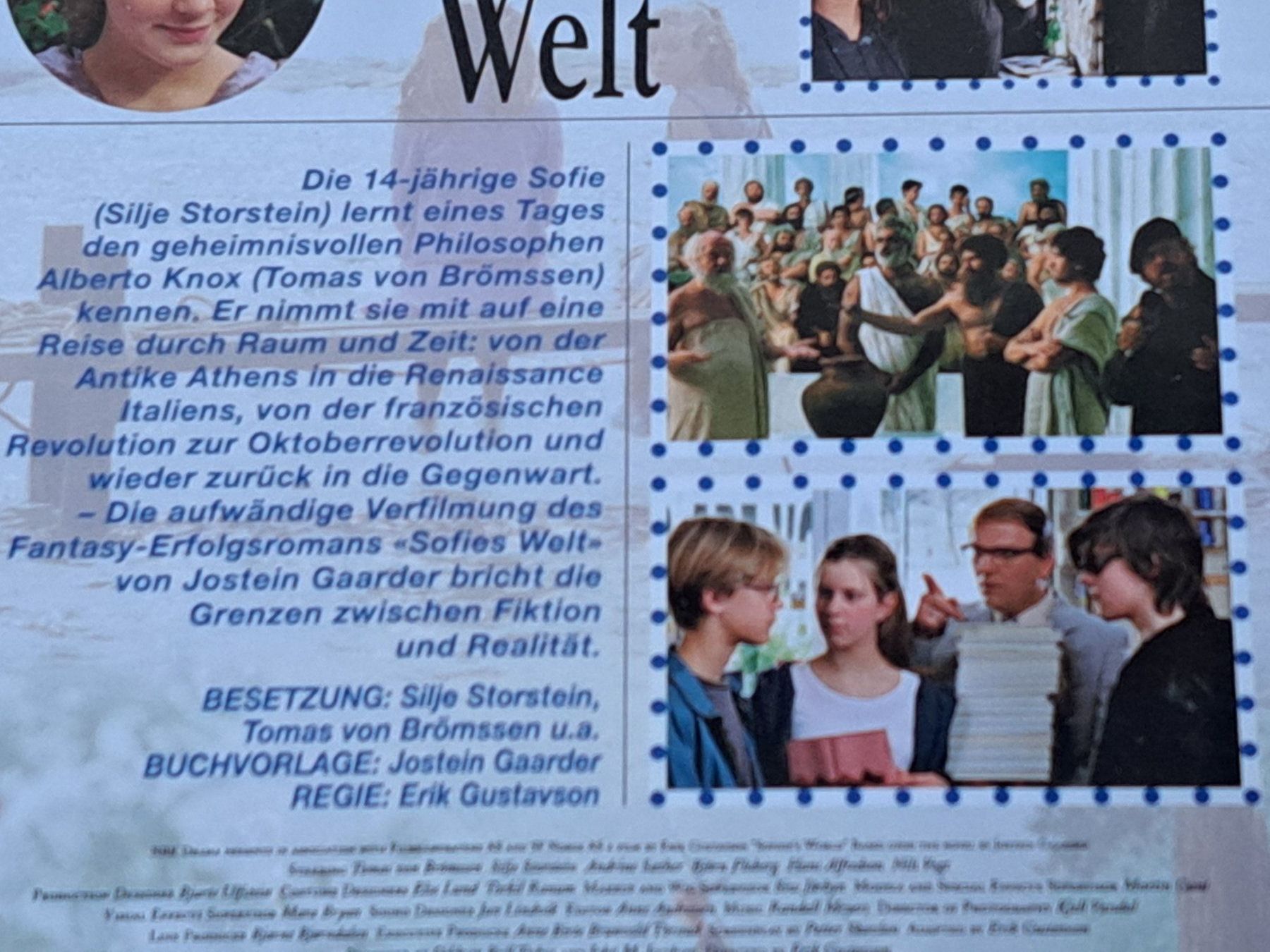 Tutti i DVDs: DVD Sofies Welt mit Silje Storstein – Usato da Unterseen venduto da Kanica 2