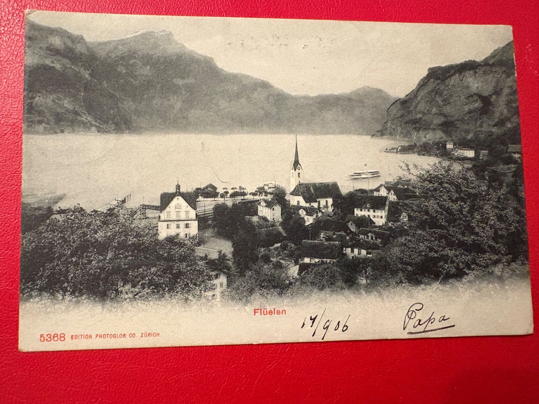 Cartoline postali: 1906 // Flüelen / Versand nach Rotterdam – Usato da St-Légier-Chiésaz venduto da Theo006