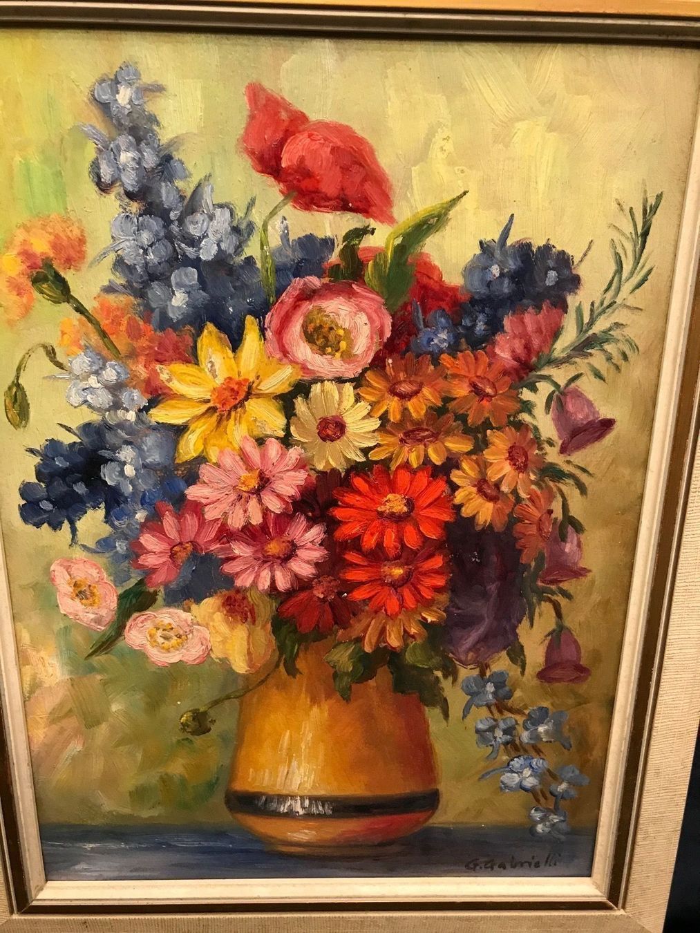 Dipinti: G. GABRIELLI ÖLBILD 42x32cm – Usato da Zürich venduto da otomado 4