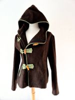JACKE BRAUN M 38 MANTEL JACKET HANDMADE UNIKAT TOP ZU HOSE