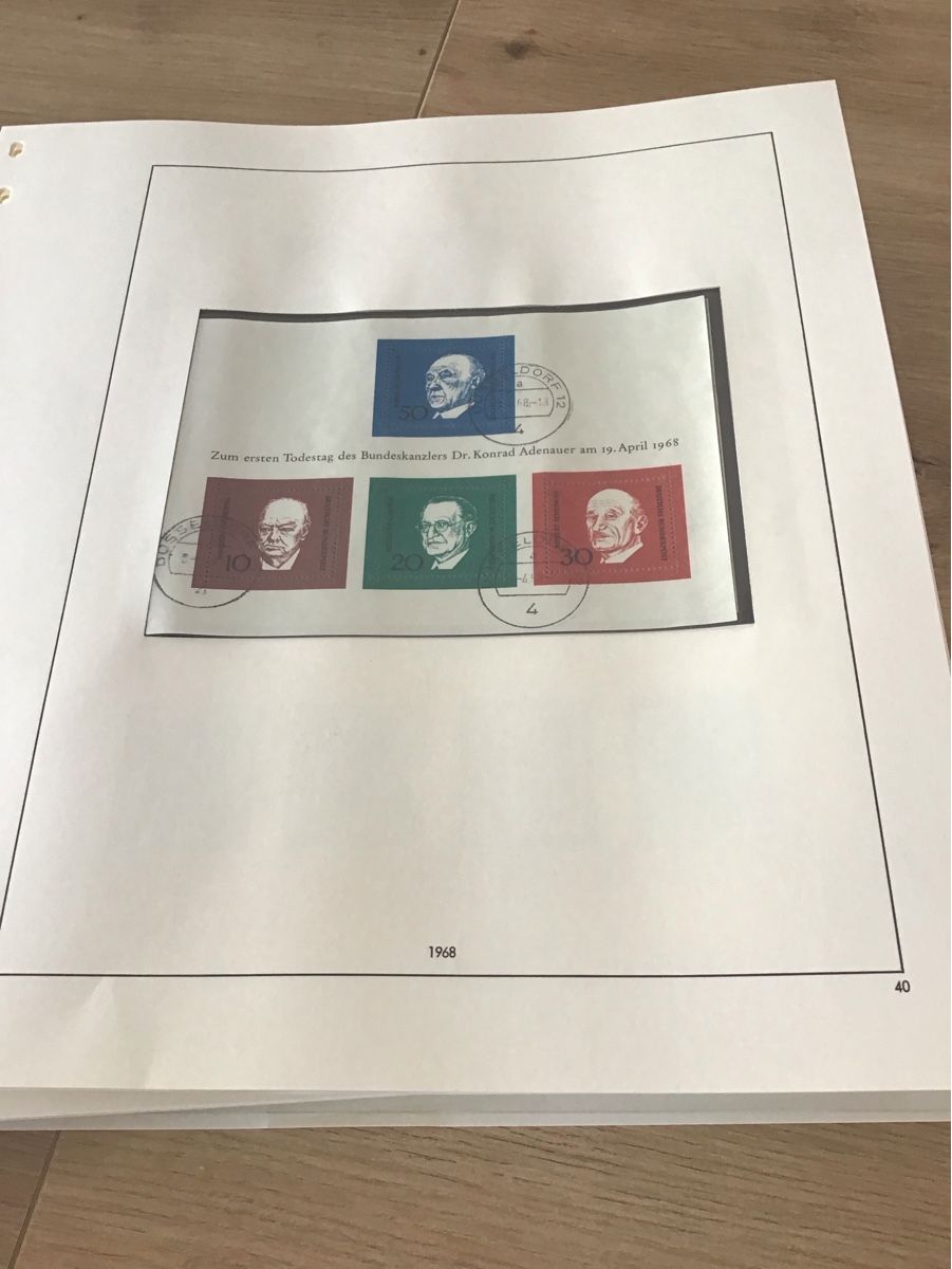 Alle Briefmarken: BRD SAFE von 1949-1979 mit gest.Marken – Gebraucht aus Nax von pos_dyd6 8