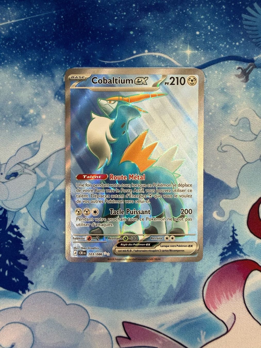 Pokémon Carte collezionabili: Cobaltium FA - CRI 103 FR – Nuovo (secondo la descrizione) da Courgenay venduto da ScamBoxOff