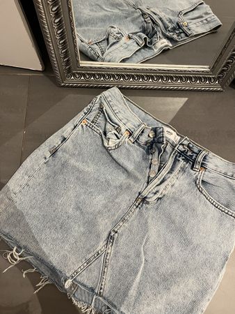 MNG Jeansrock, Gr. S, hellblau, neuwertig, Sommerrock